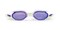 Swim Central 7" Purple and White Advanced Pro Goggles Swimming Pool Accessory for Adults